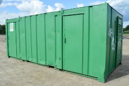 21 ft x 9 ft steel anti vandal site welfare unit Comprising of: canteen area, toilet & generator