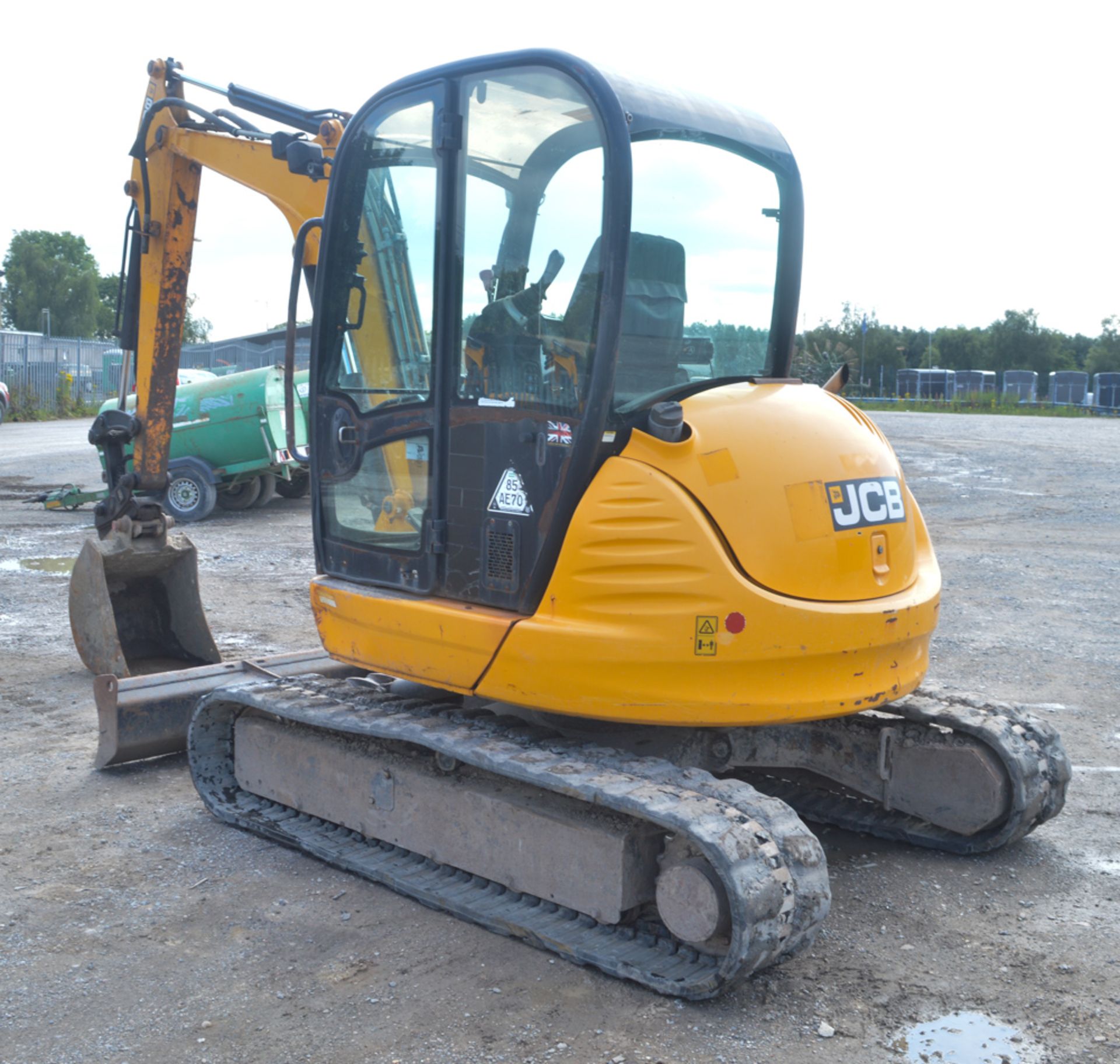 JCB 8050 RTS 5 tonne rubber tracked excavator  Year: 2011 S/N: 01741645 Recorded hours: 2052 - Bild 4 aus 11