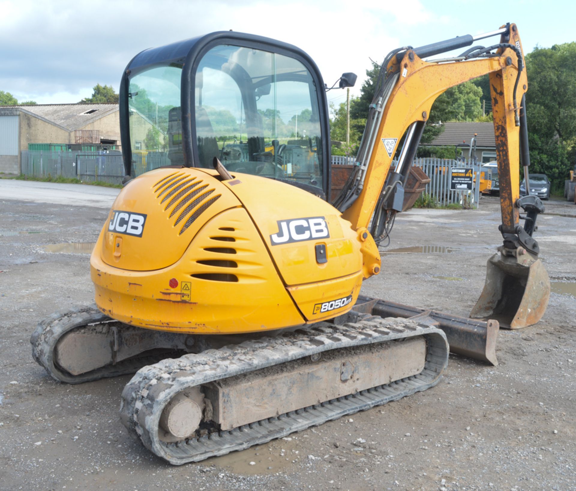 JCB 8050 RTS 5 tonne rubber tracked excavator  Year: 2011 S/N: 01741645 Recorded hours: 2052 - Image 3 of 11