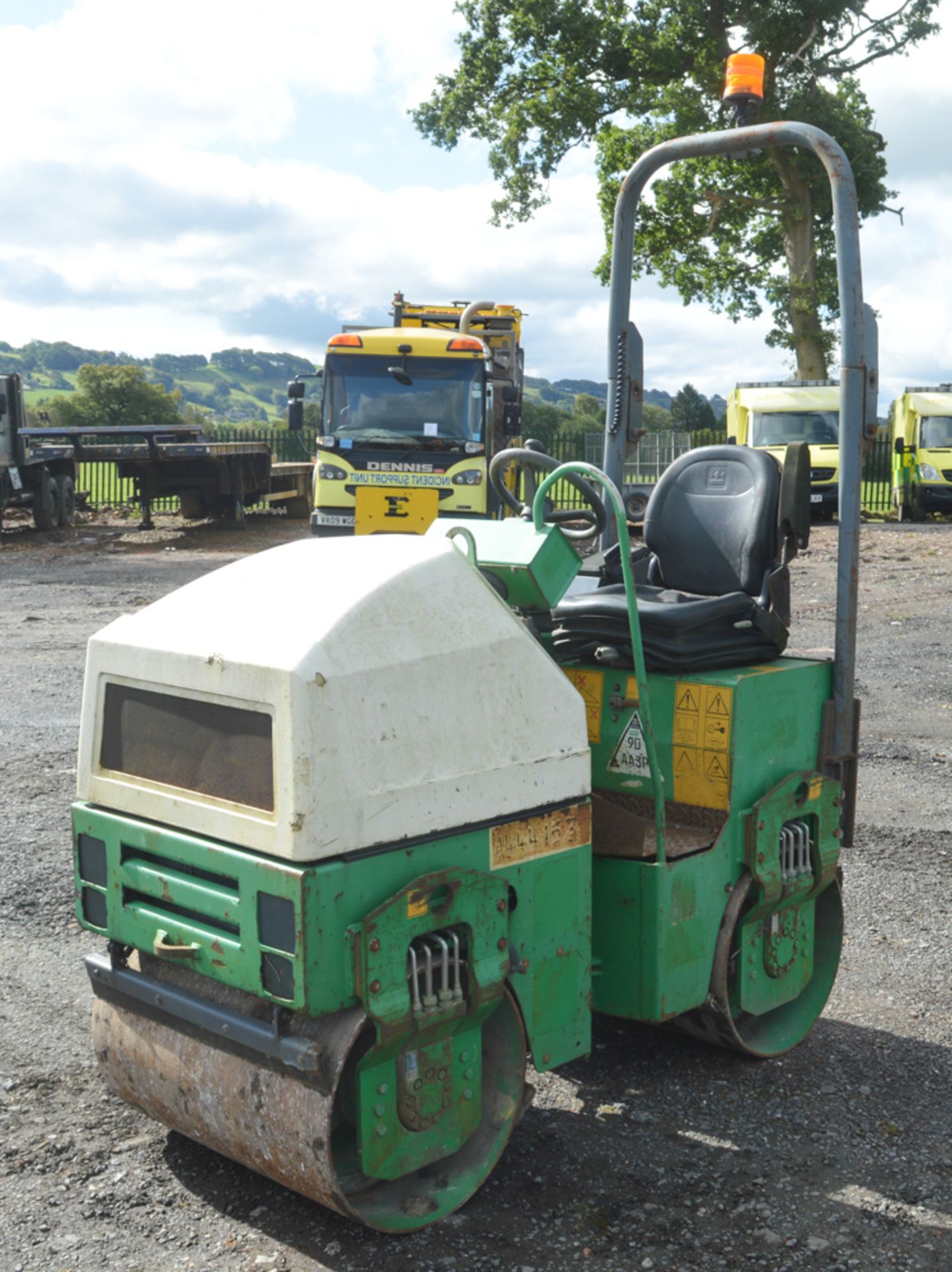 Benford Terex TV800 double drum roller  Year: 2008 S/N: E801HU022 Recorded hours: 798 A444153 - Image 4 of 8