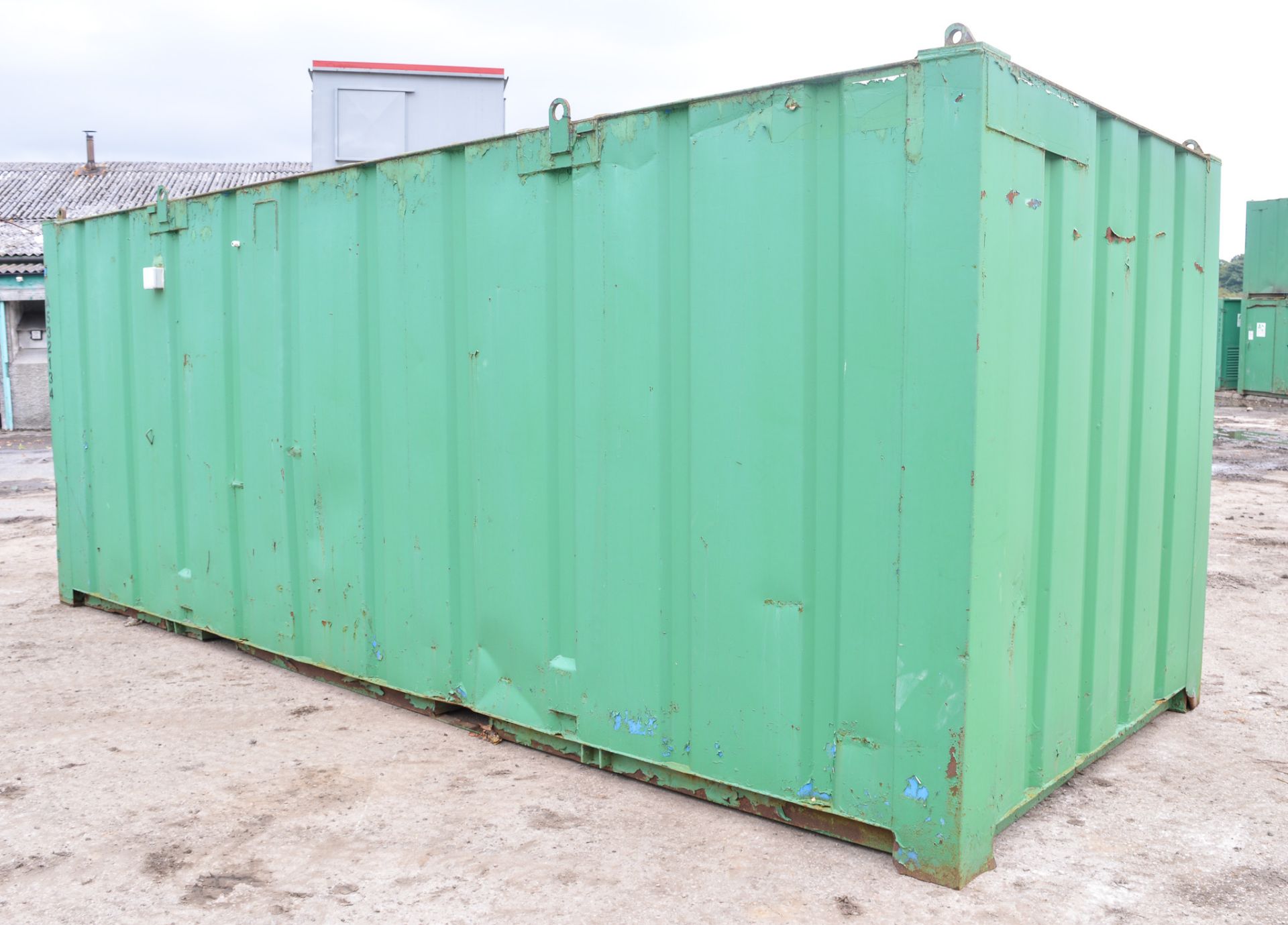 21 ft x 9 ft steel site store unit c/w keys A532134 - Image 3 of 5