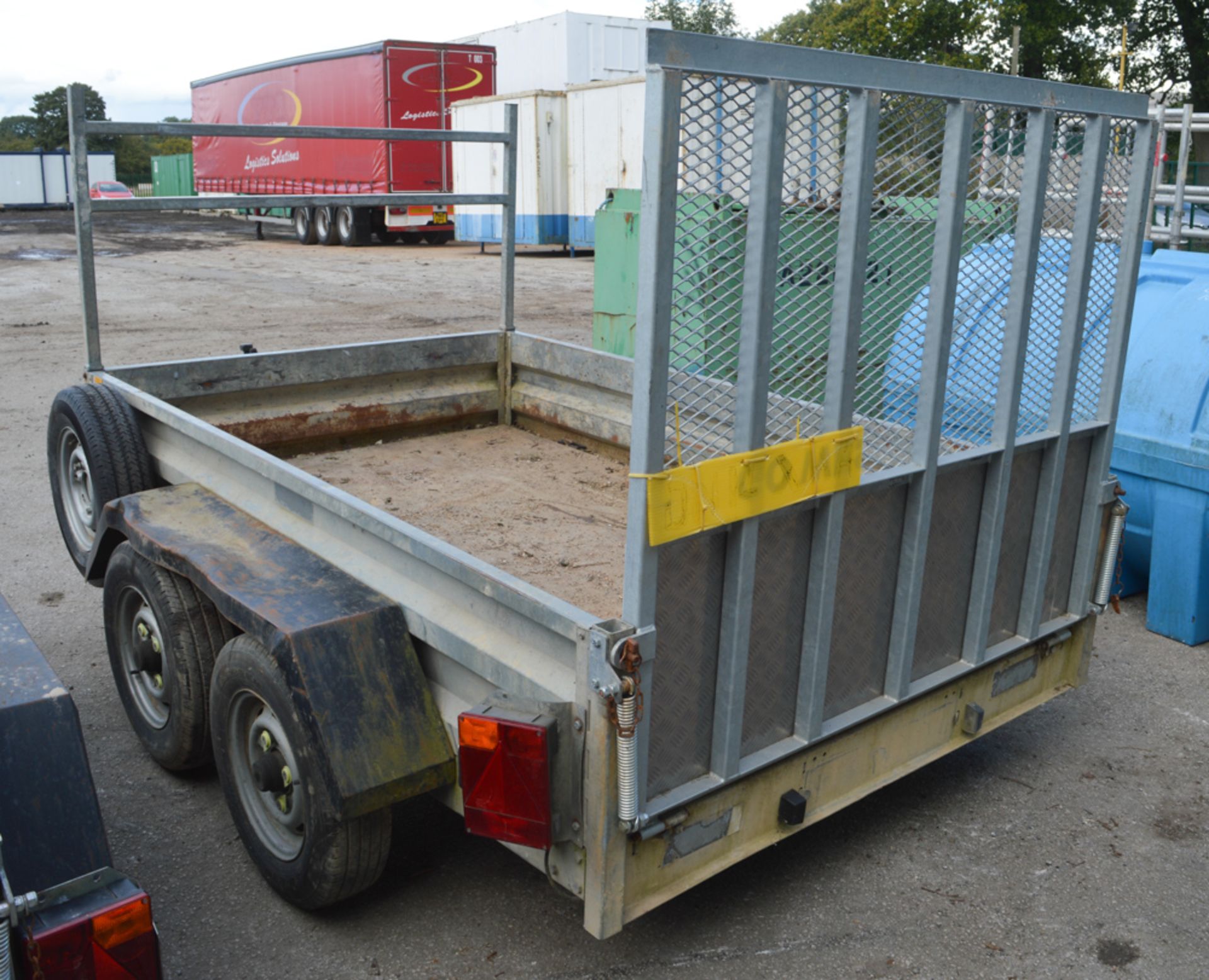 Indespension 8ft x 5 ft tandem axle plant trailer  A590842 - Image 2 of 2