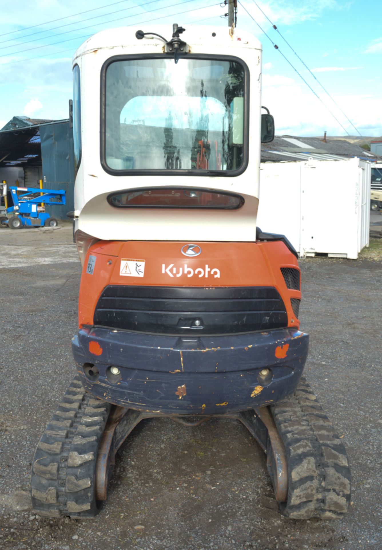 Kubota U25-3EU 2.5 tonne rubber tracked mini excavator Year: 2010 S/N:22966 Recorded hours: 3582 - Image 6 of 12