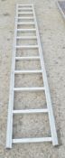 Aluminium 12ft staging ladder *NO BOARD* A589700