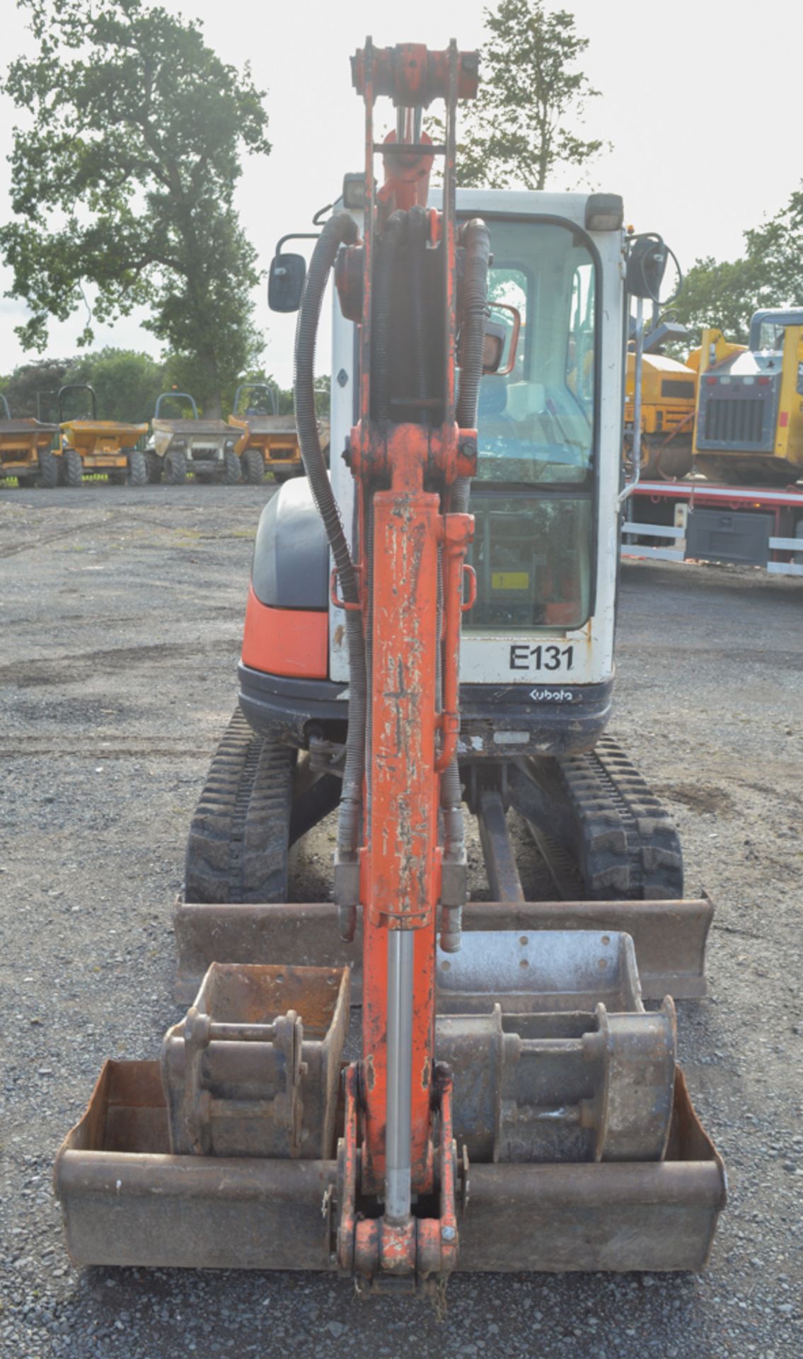 Kubota U25-3EU 2.5 tonne rubber tracked mini excavator Year: 2010 S/N:22966 Recorded hours: 3582 - Image 5 of 12