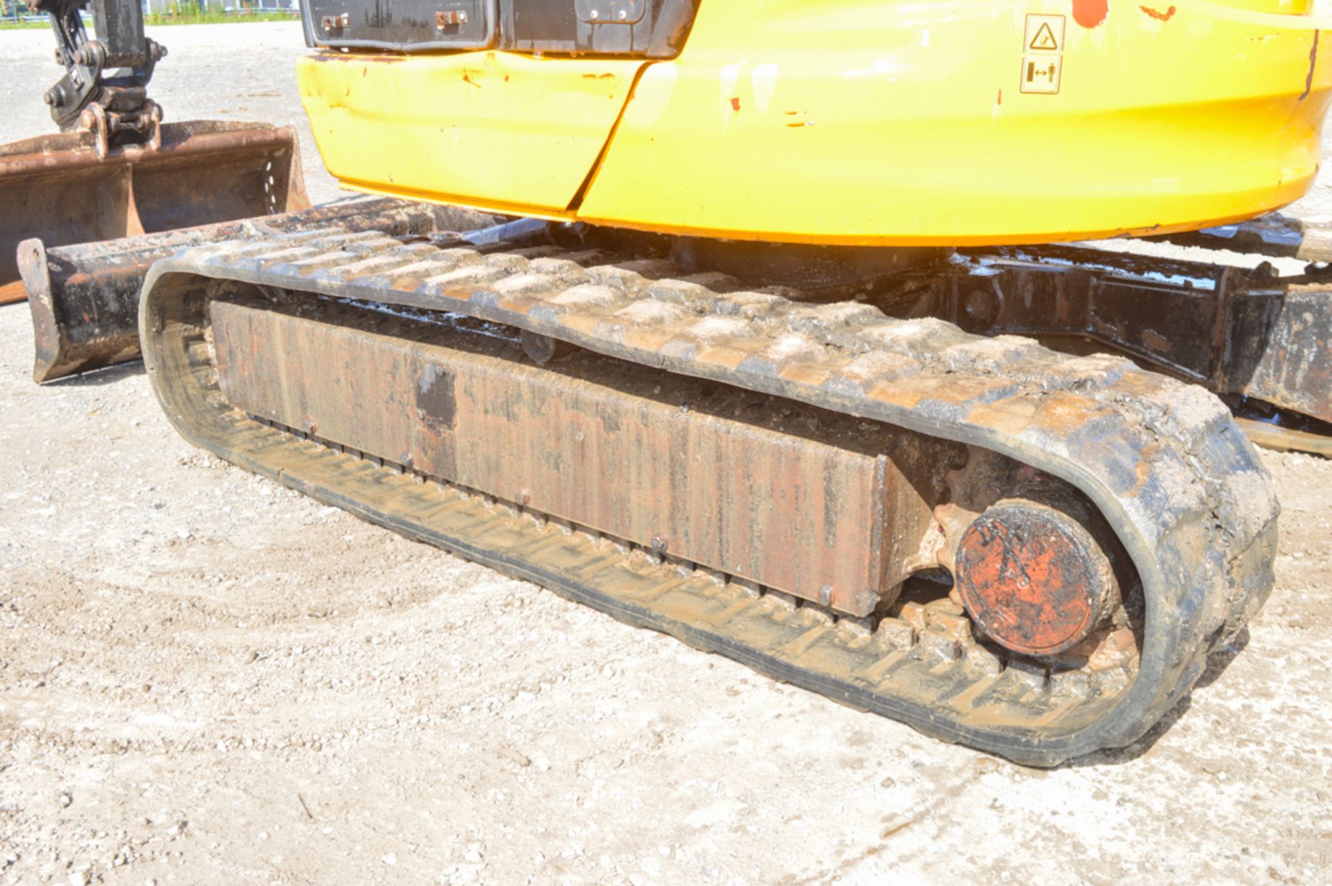JCB 8050 RTS 5 tonne zero tail swing rubber tracked midi excavator Year: 2012 S/N: 1741687 - Bild 7 aus 11