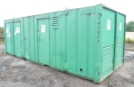 24 ft x 9 ft steel anti vandal site welfare unit Comprising of: canteen area, toilet & generator