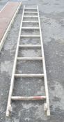 10 rise aluminium ladder