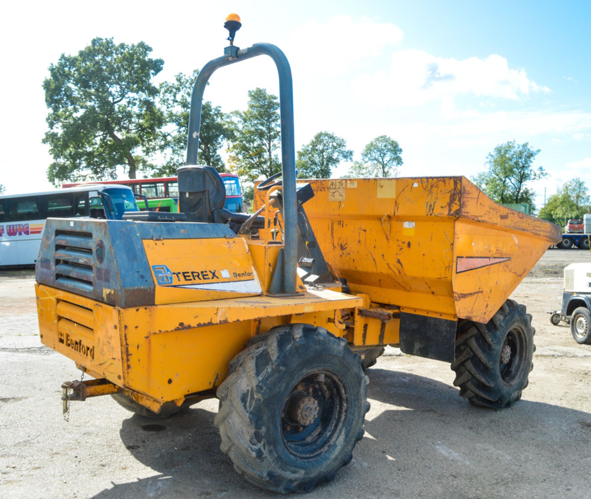 Benford Terex 6 tonne straight skip dumper Year: 2005 S/N: E501ET086 Recorded Hours: 2935 DPR061 - Image 3 of 13