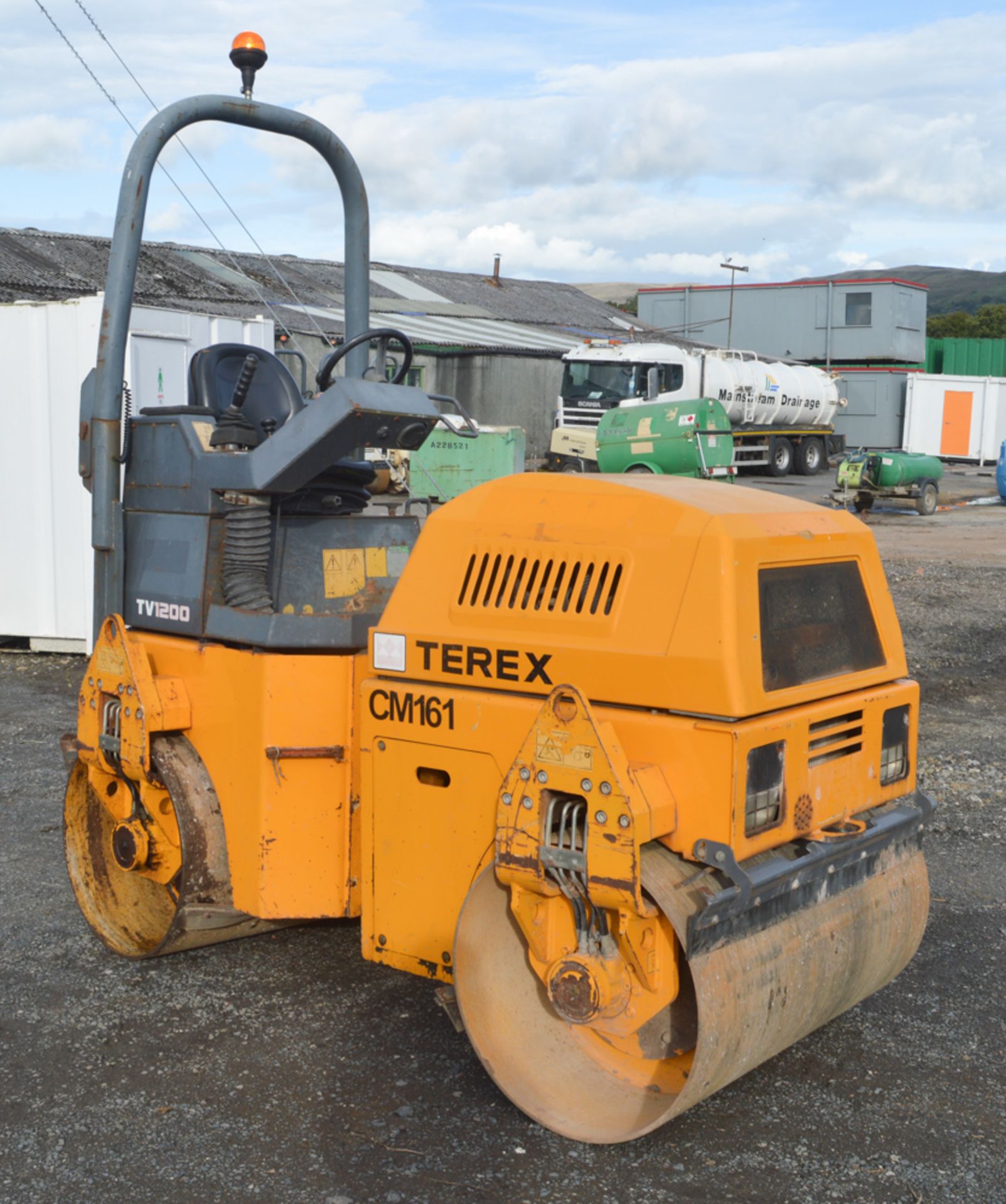 Benford Terex TV1200 double drum ride on roller Year: 2008 S/N: E801CD013 Recorded Hours: 1529