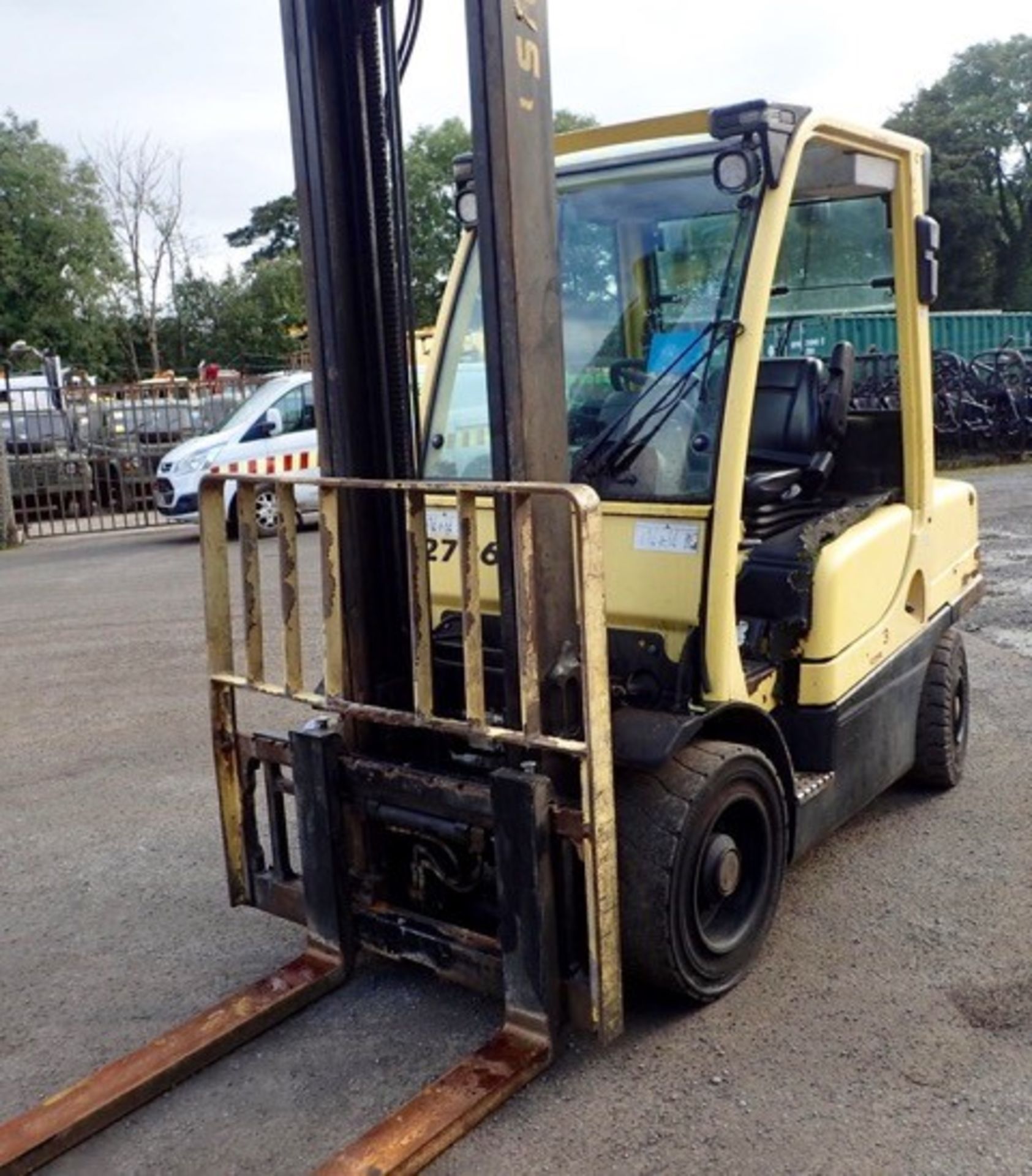 Hyster H3.5 3.5 tonne diesel driven fork lift truck Year: 2012 S/N: L177B37532K Recorded Hours: