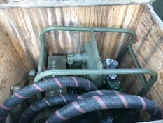 Cobham 2 inch pneumatic fuel transfer/water pump New & unused c/w lay flat delivery hoses and