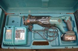 Makita 18v reciprocating saw c/w battery, charger & carry case A615808
