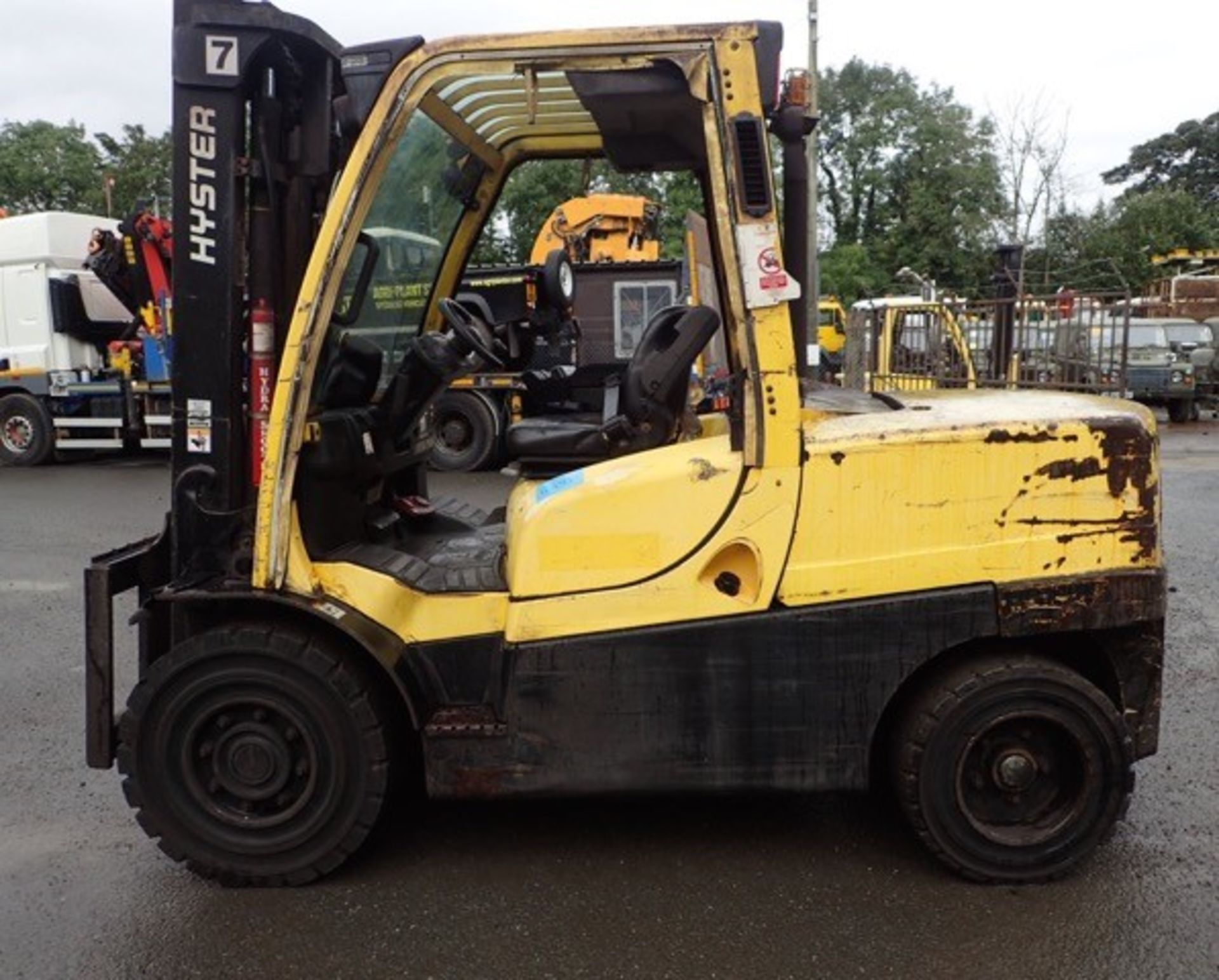 Hyster H5.5 5.5 tonne diesel driven fork lift truck Year: 2008 S/N: N005B04519F Recorded Hours: - Image 6 of 9