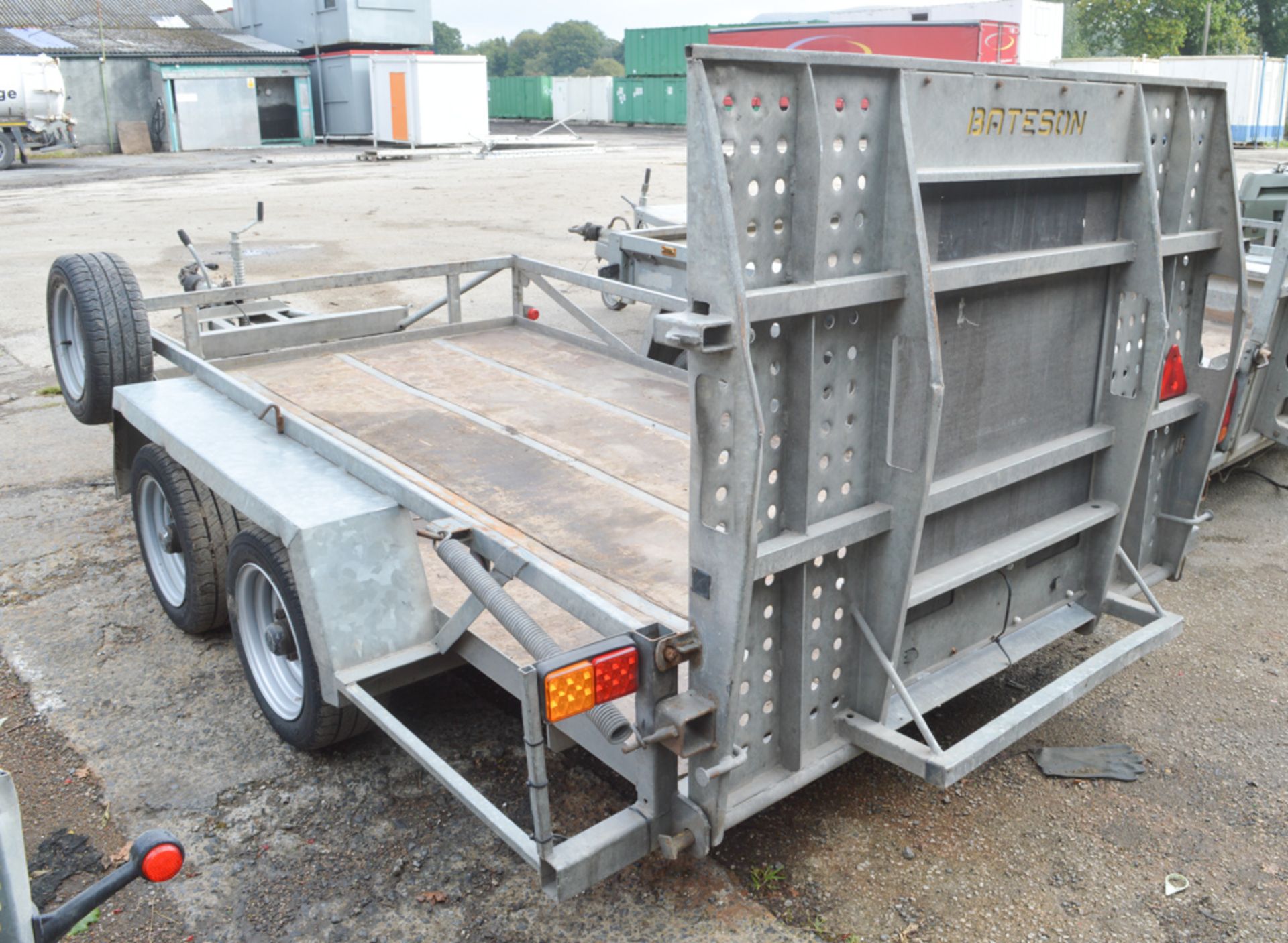 Bateson 10ft x 6ft tandem axle plant trailer  MX906 - Image 2 of 2