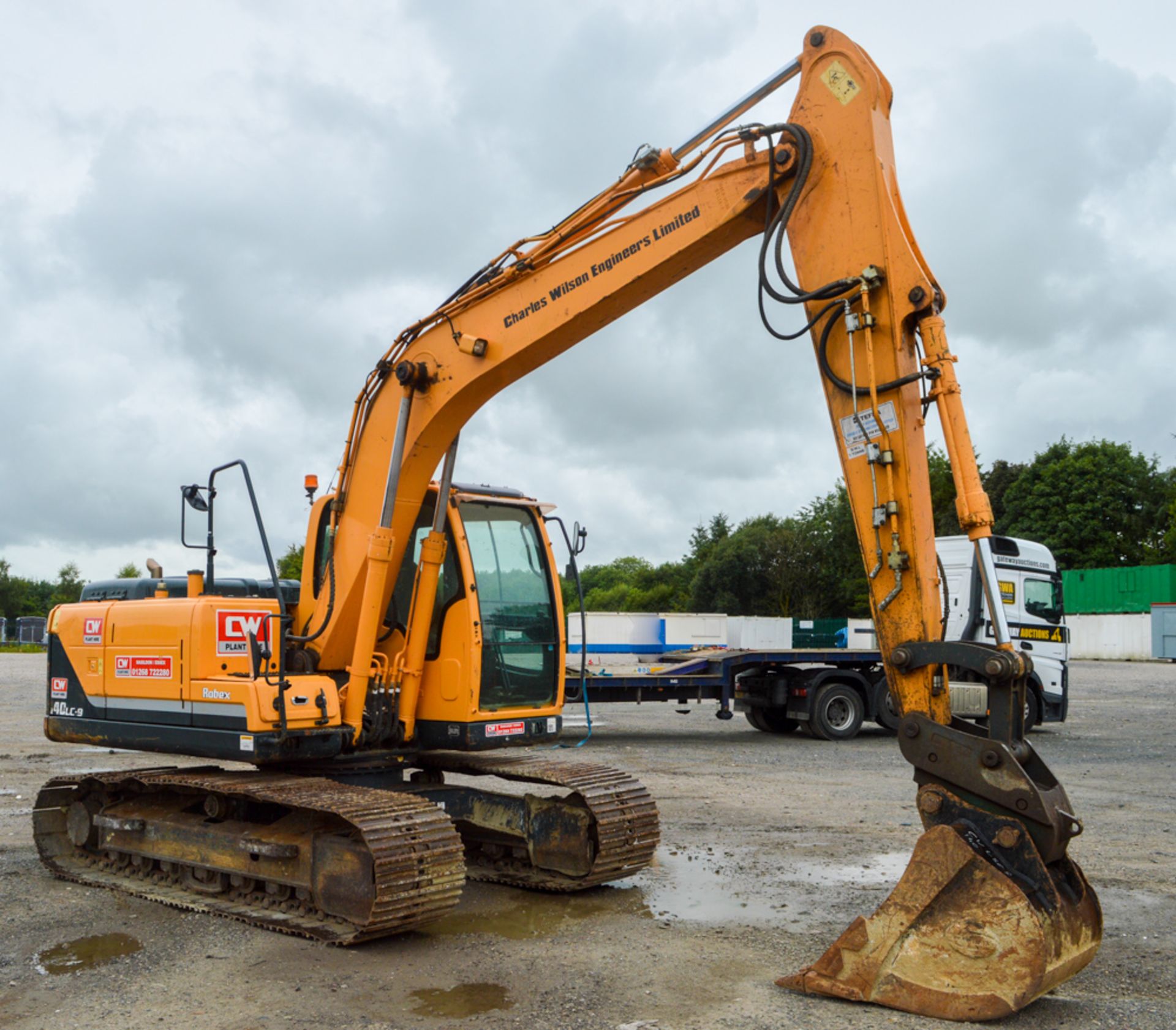 Hyundai Robex 140 LC-9 14 tonne steel tracked excavator Year: 2013 S/N: 0000625 Recorded Hours: 2980 - Image 4 of 12