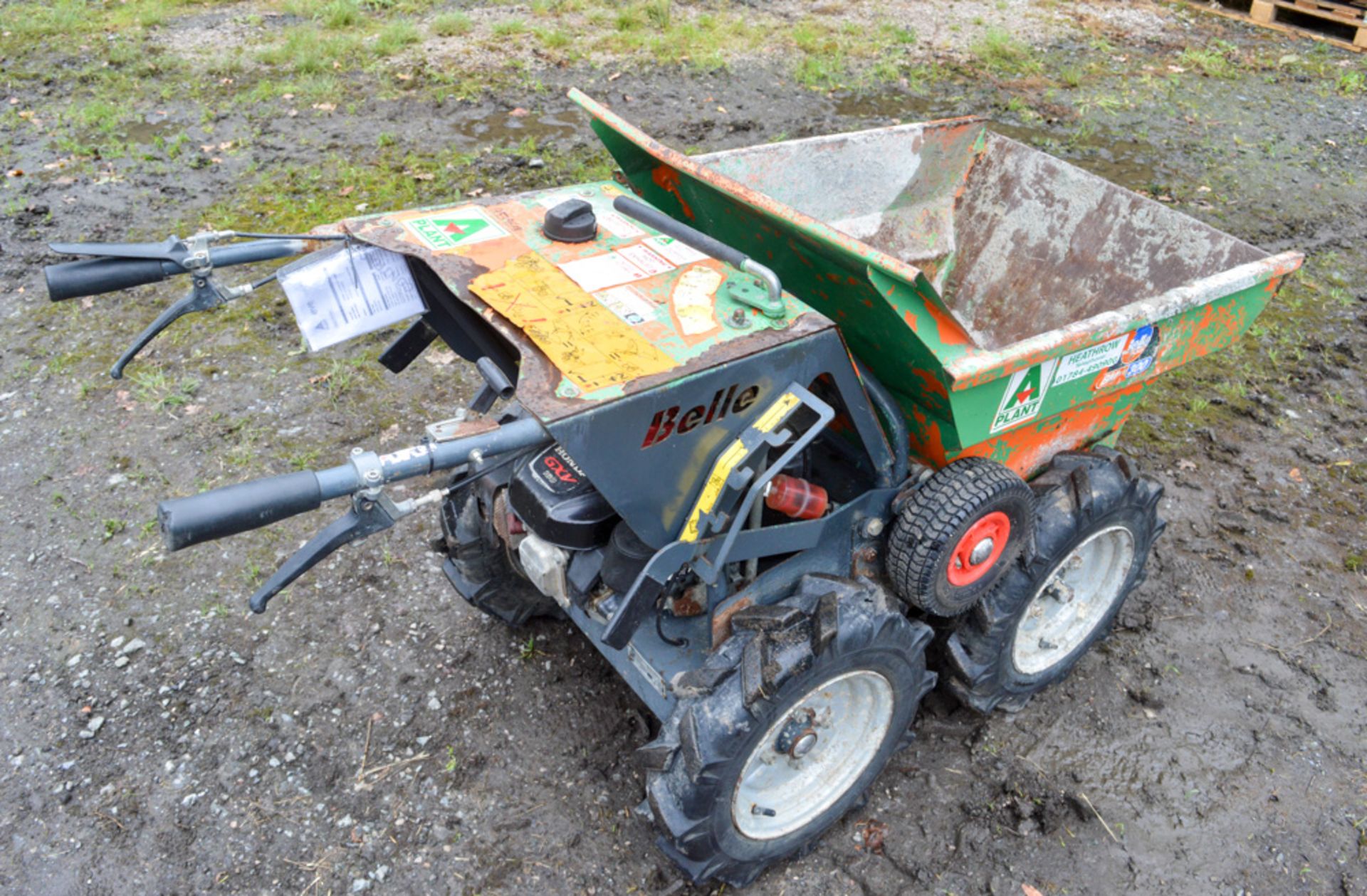 Belle BMD01 petrol driven power barrow Year: 2010 S/N: 143804 A539641 - Image 4 of 5