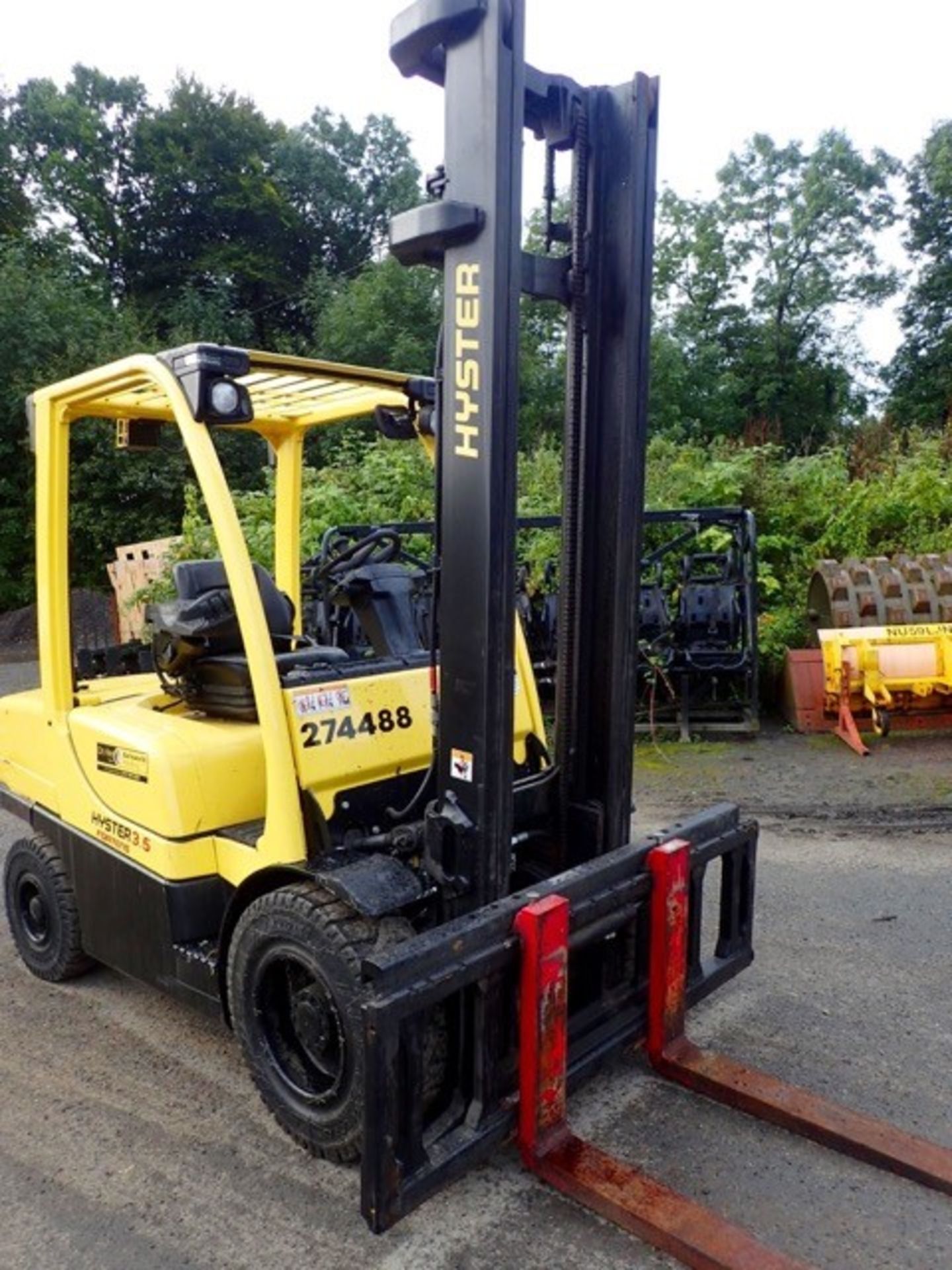 Hyster H3.5 3.5 tonne diesel driven fork lift truck Year: 2012 S/N: L177B36176K Recorded Hours: - Image 5 of 10