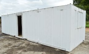 32 ft x 9 ft steel anti vandal site office unit A402526 ** Door missing **