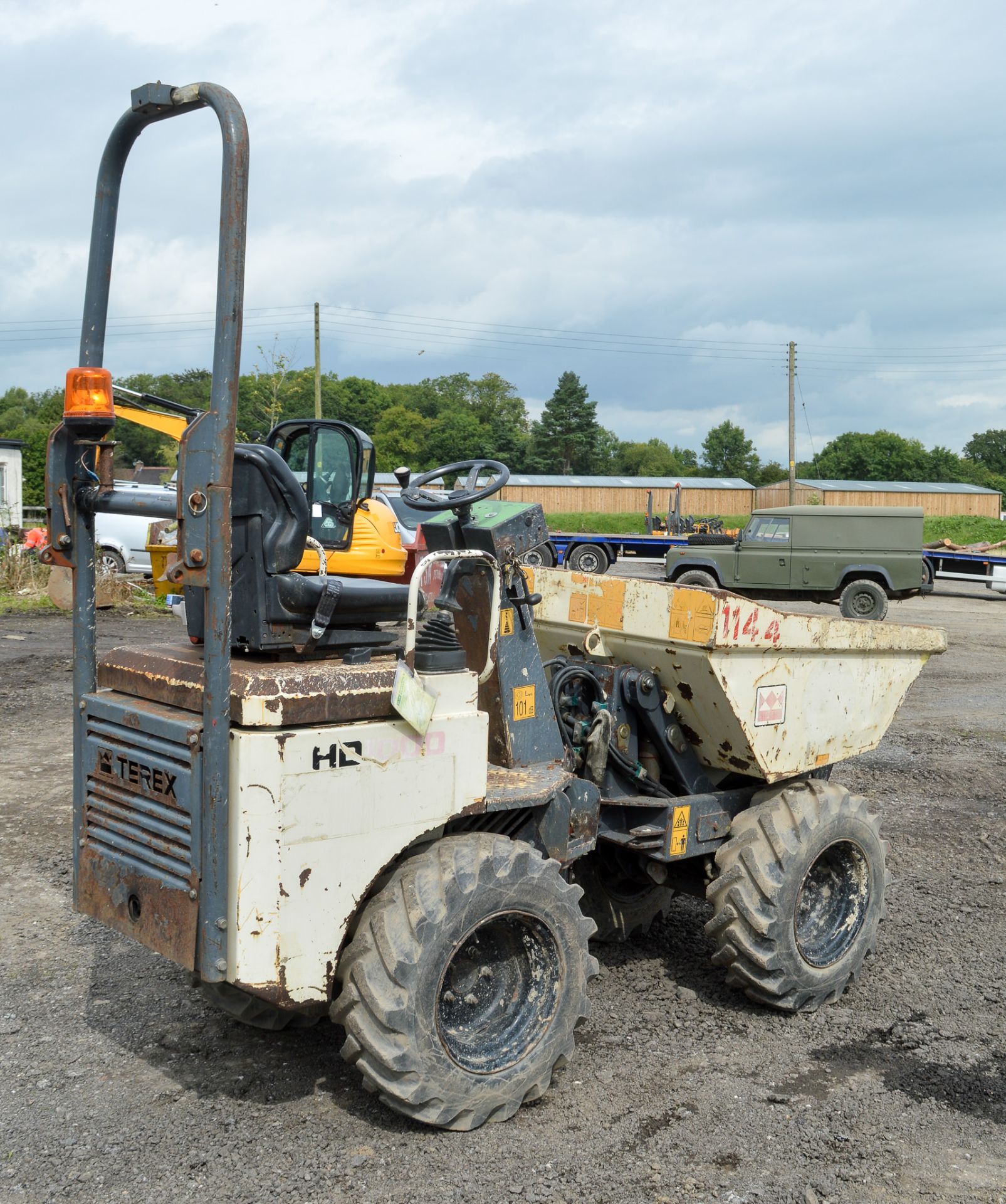 Benford Terex HD1000 1 tonne hi-tip dumper Year: 2008 S/N: E801FT100 Recorded Hours: 1533 D1144 - Image 2 of 12