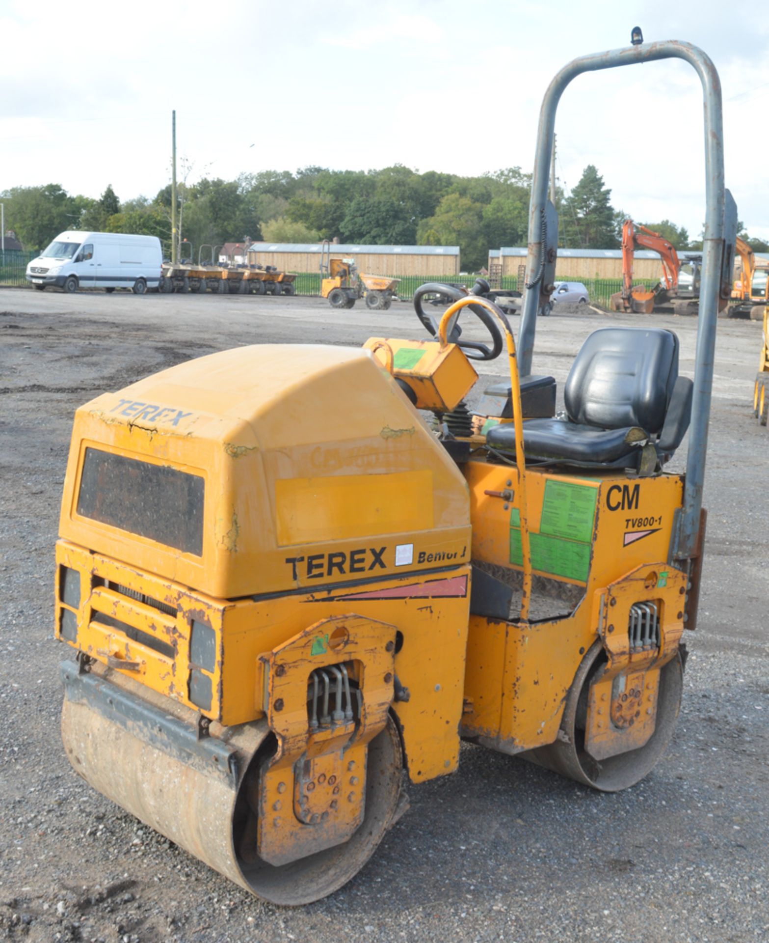 Benford Terex TV800-1 double drum ride on roller Year: 2005 S/N: E501HU008 Recorded Hours: 1470