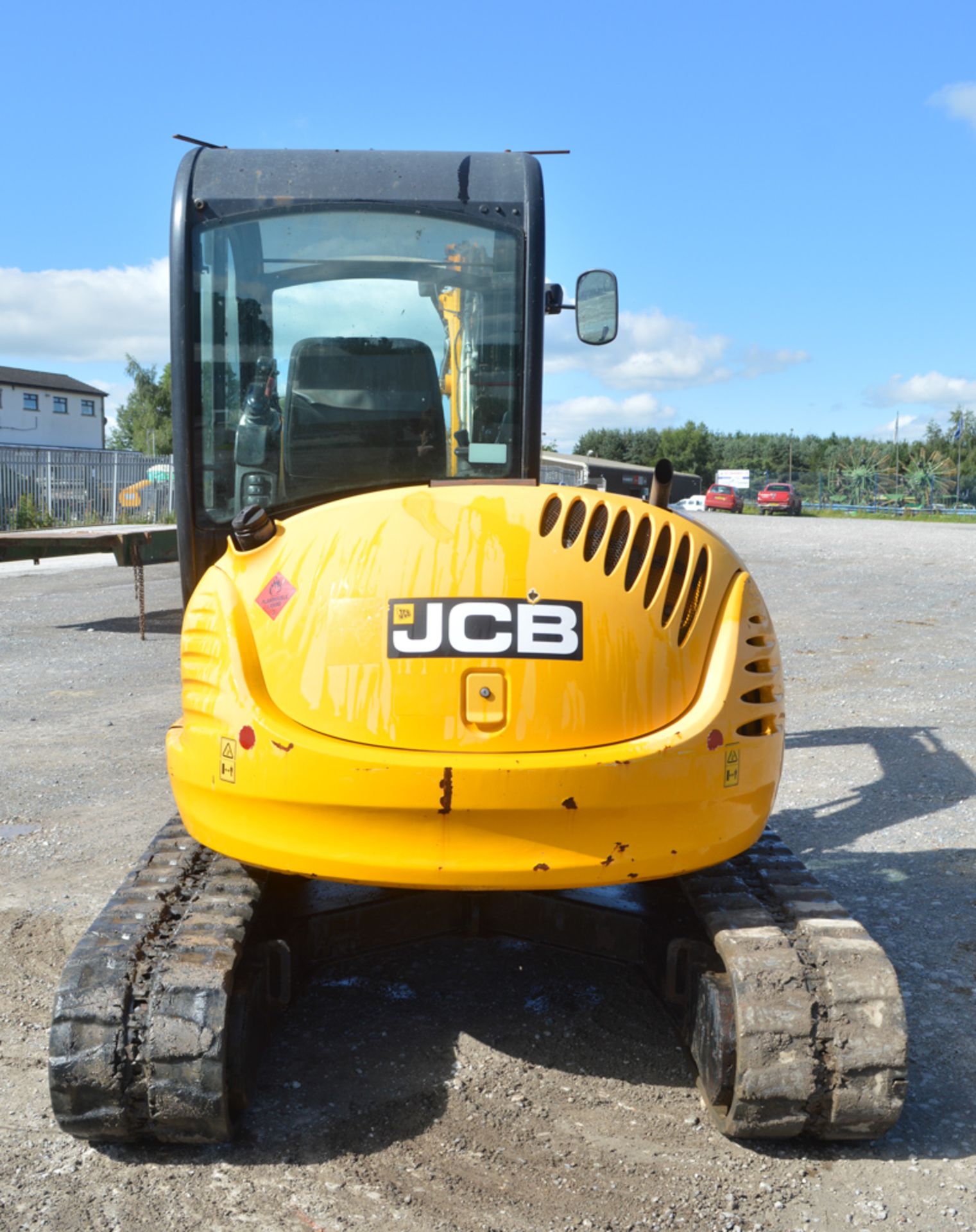 JCB 8050 RTS 5 tonne zero tail swing rubber tracked midi excavator Year: 2012 S/N: 1741687 - Bild 6 aus 11