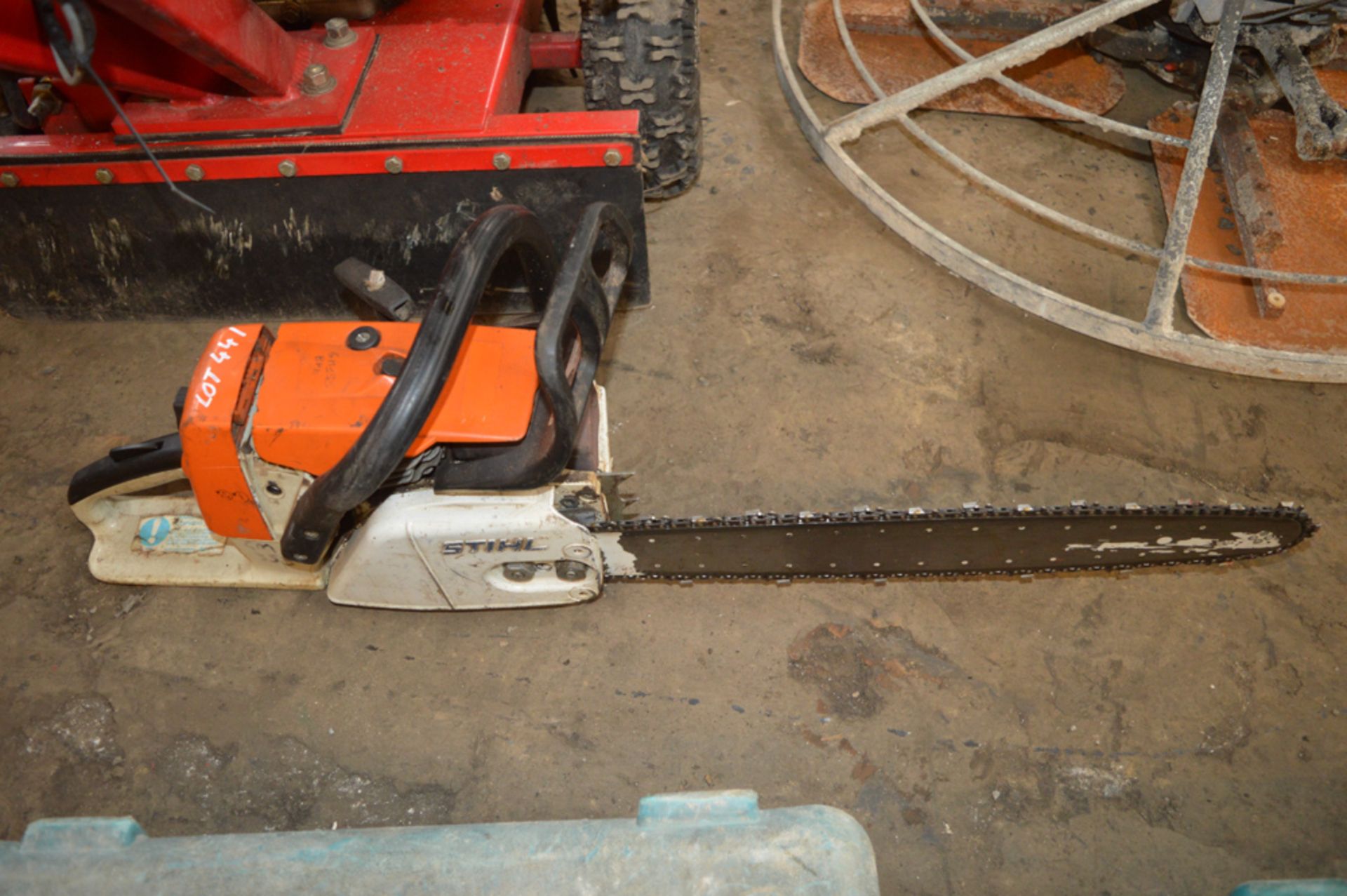 Stihl petrol driven chainsaw