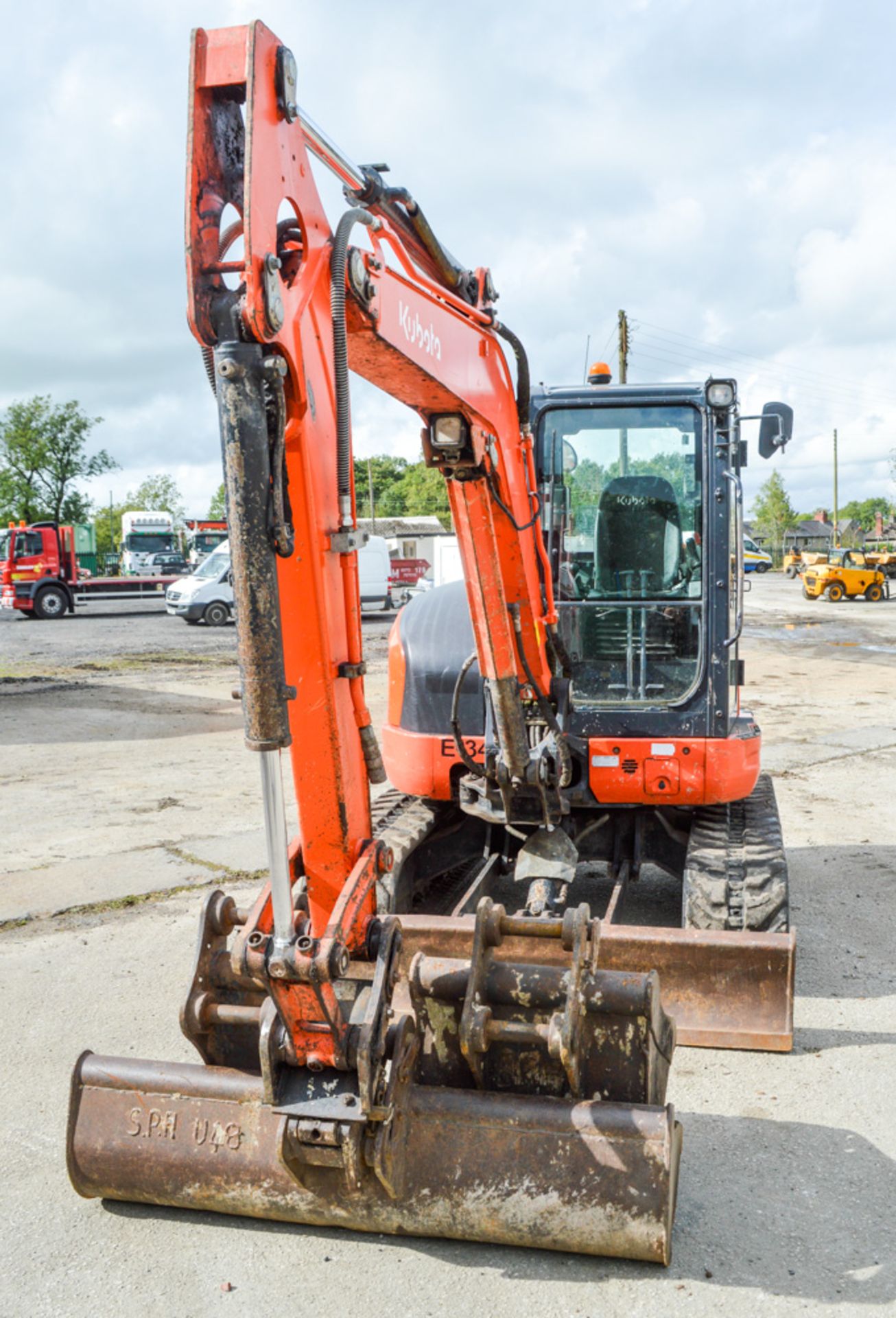 Kubota U48-4 4.8 tonne rubber tracked mini excavator Year: 2012 S/N: 50891 Recorded Hours: 3616 - Image 6 of 14