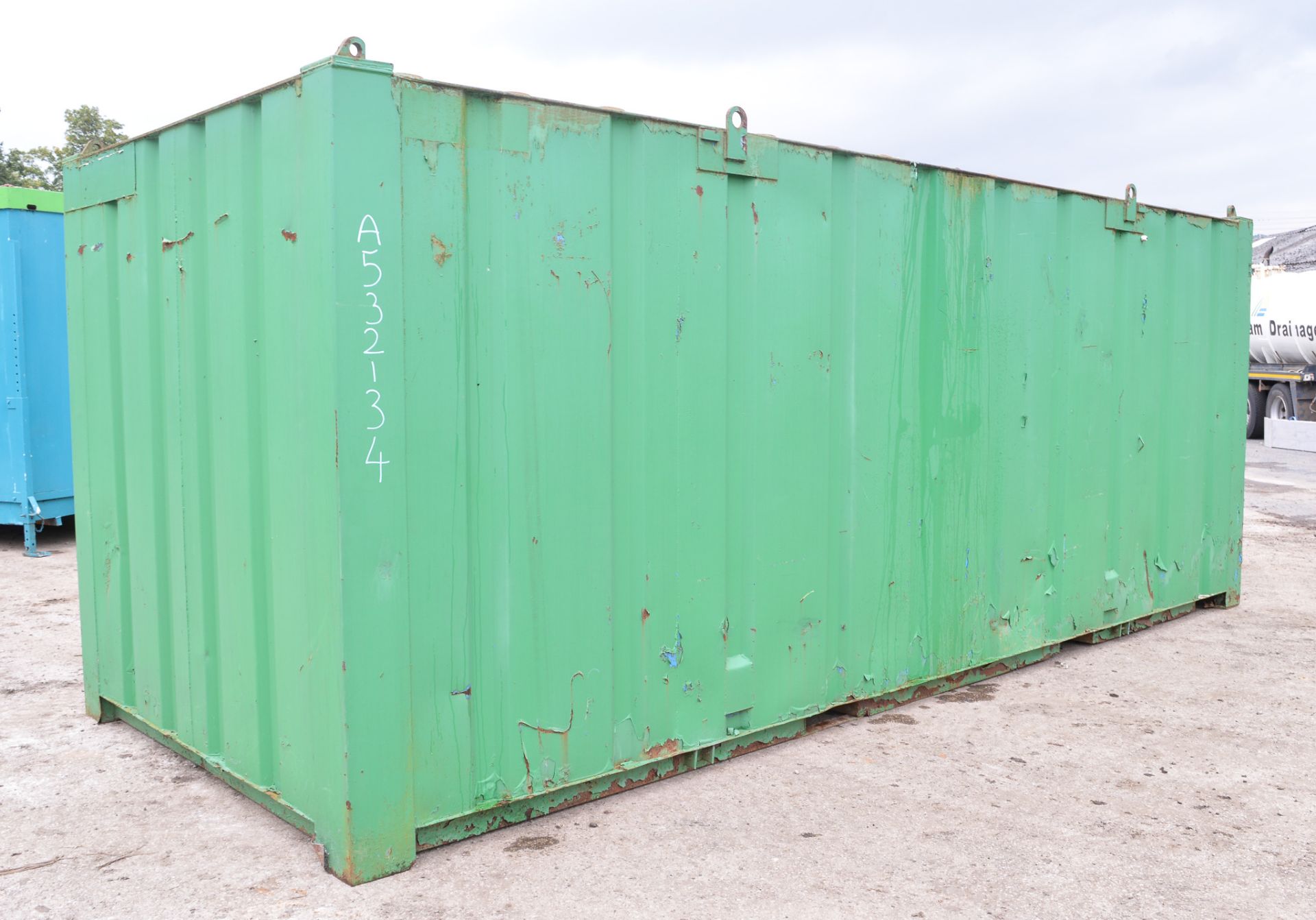 21 ft x 9 ft steel site store unit c/w keys A532134 - Image 2 of 5