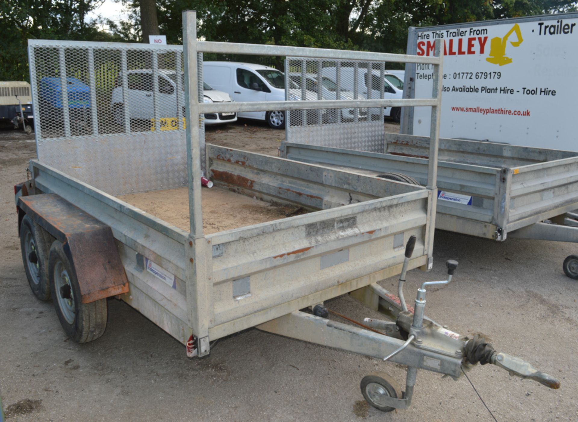 Indespension 8ft x 5 ft tandem axle plant trailer  A590842