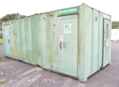 21 ft x 9 ft steel anti vandal site welfare unit Comprising of: canteen area, toilet & generator