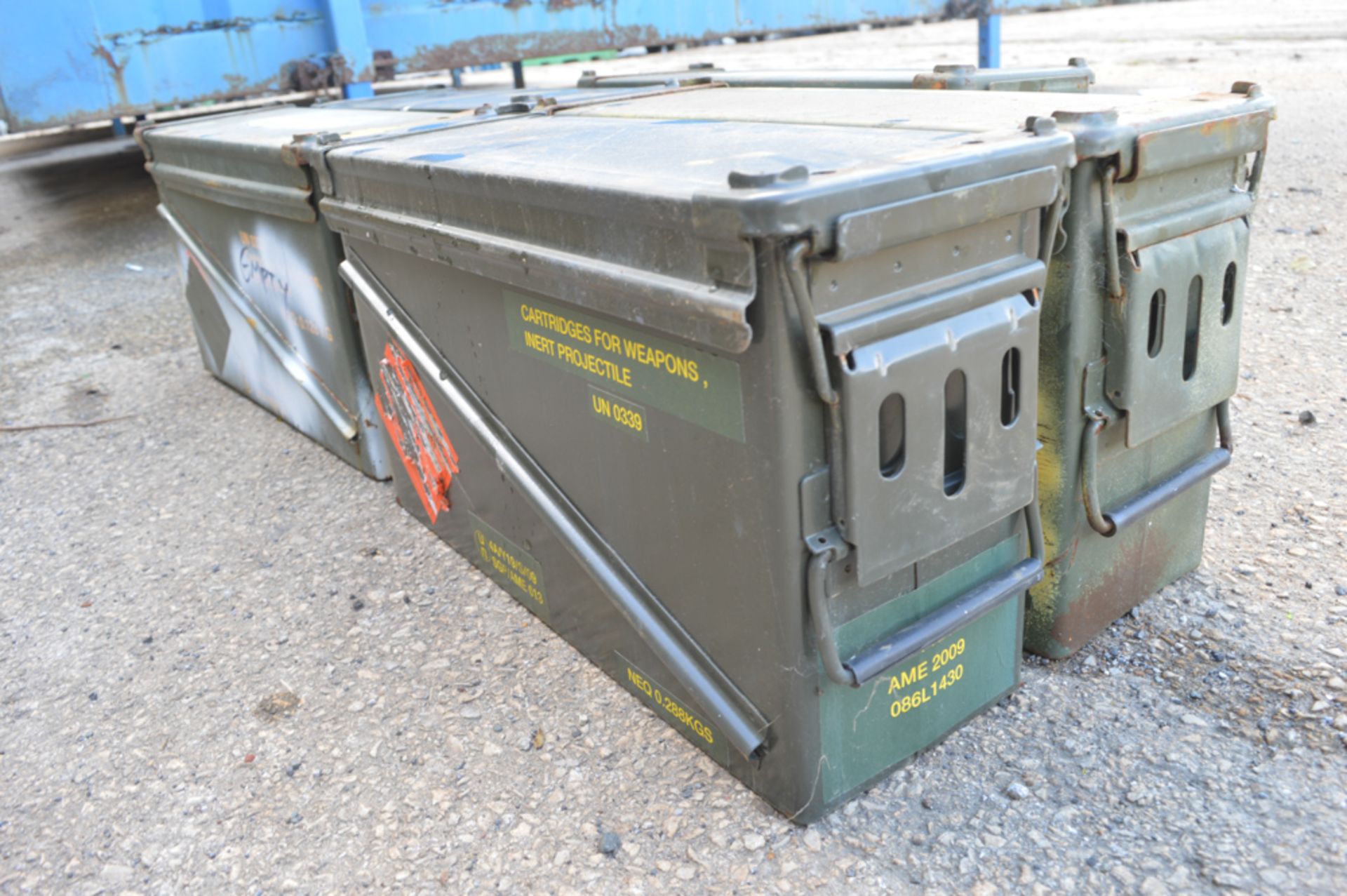 5 - Ex MOD ammunition tins  Approximately 480mm x 260mm x 160mm - Image 3 of 4