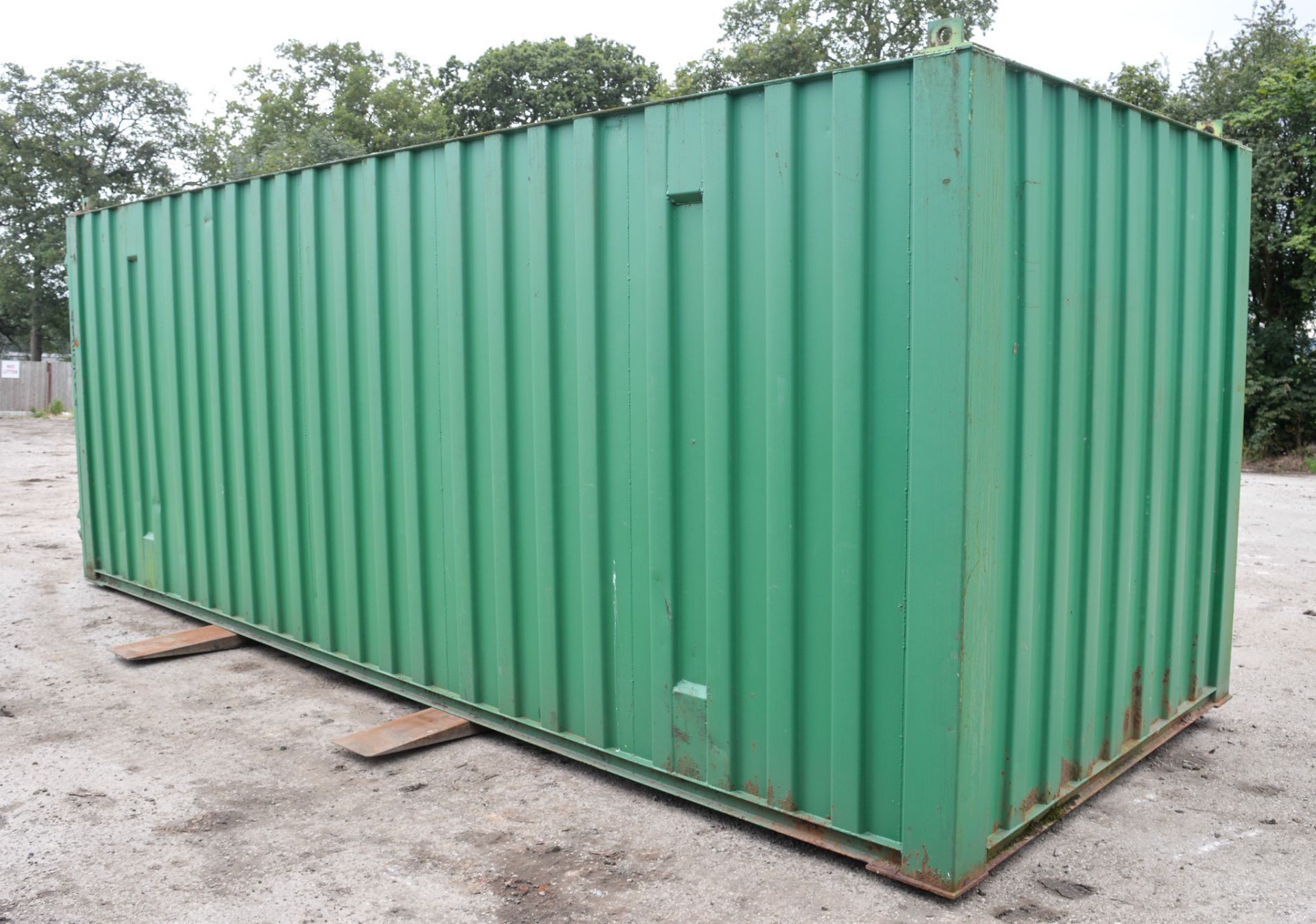 20 ft x 8 ft steel site store unit c/w keys A120714 - Image 3 of 5