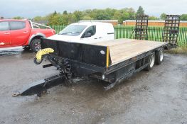 Redrock 20ft x 8ft low loader plant trailer  Year: 2004 S/N: 7810 c/w hydraulic ramps