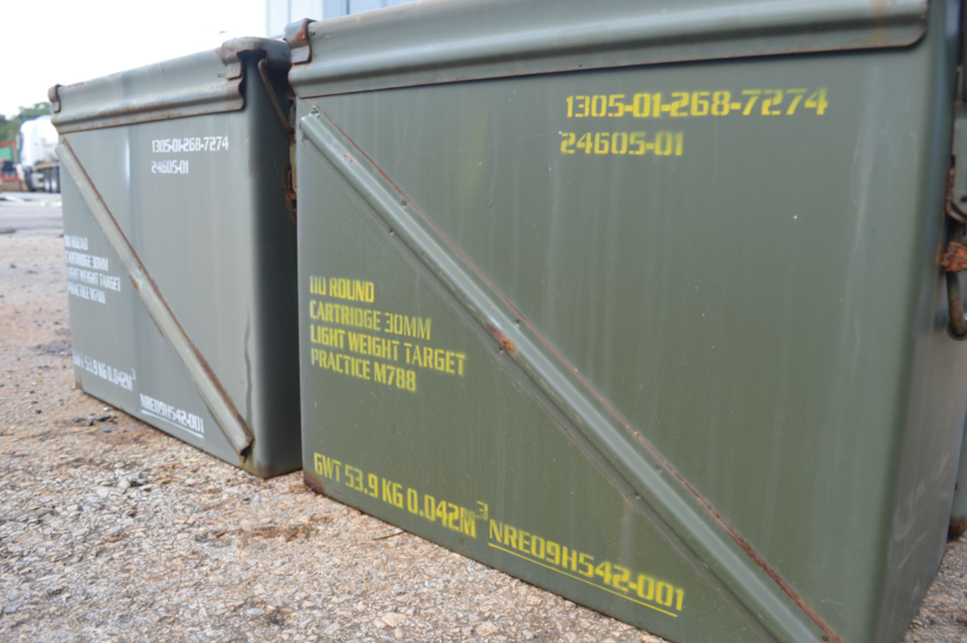 5 - Ex MOD ammunition tins  Approximately 480mm x 370mm x 240mm - Image 5 of 6
