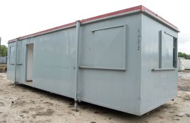 32 ft x 10 ft steel anti vandal jack leg site office unit Comprising of: 2 offices GT457312 ** Doors