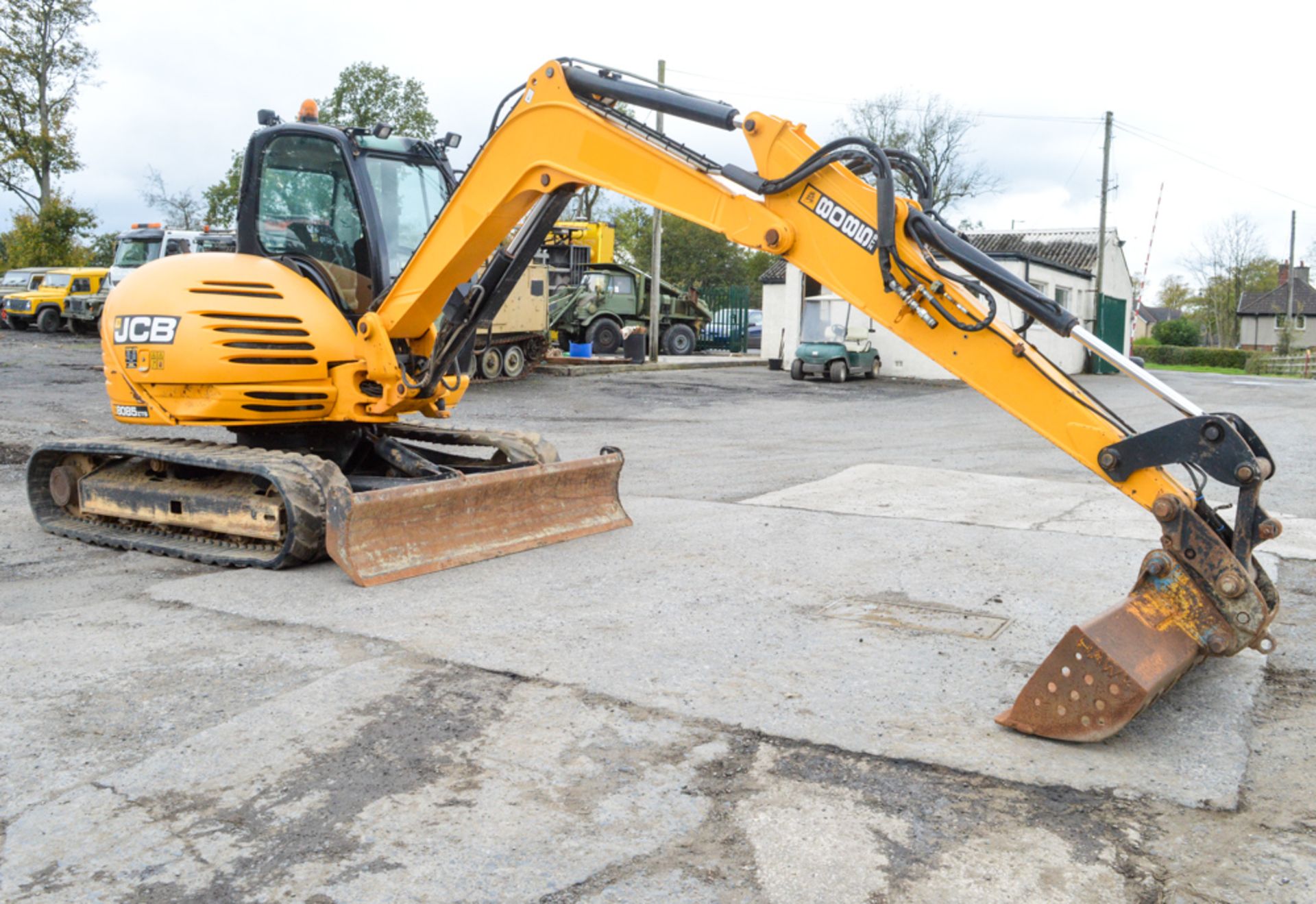 JCB 8085 ZTS Eco 8.5 tonne rubber tracked excavator Year: 2012 S/N: 1072638 Recorded Hours: 4385 - Image 4 of 12