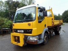 DAF LF 45.150 7.5 tonne tipper lorry Registration Number: FJ05 OLU Date of Registration: 18/03/