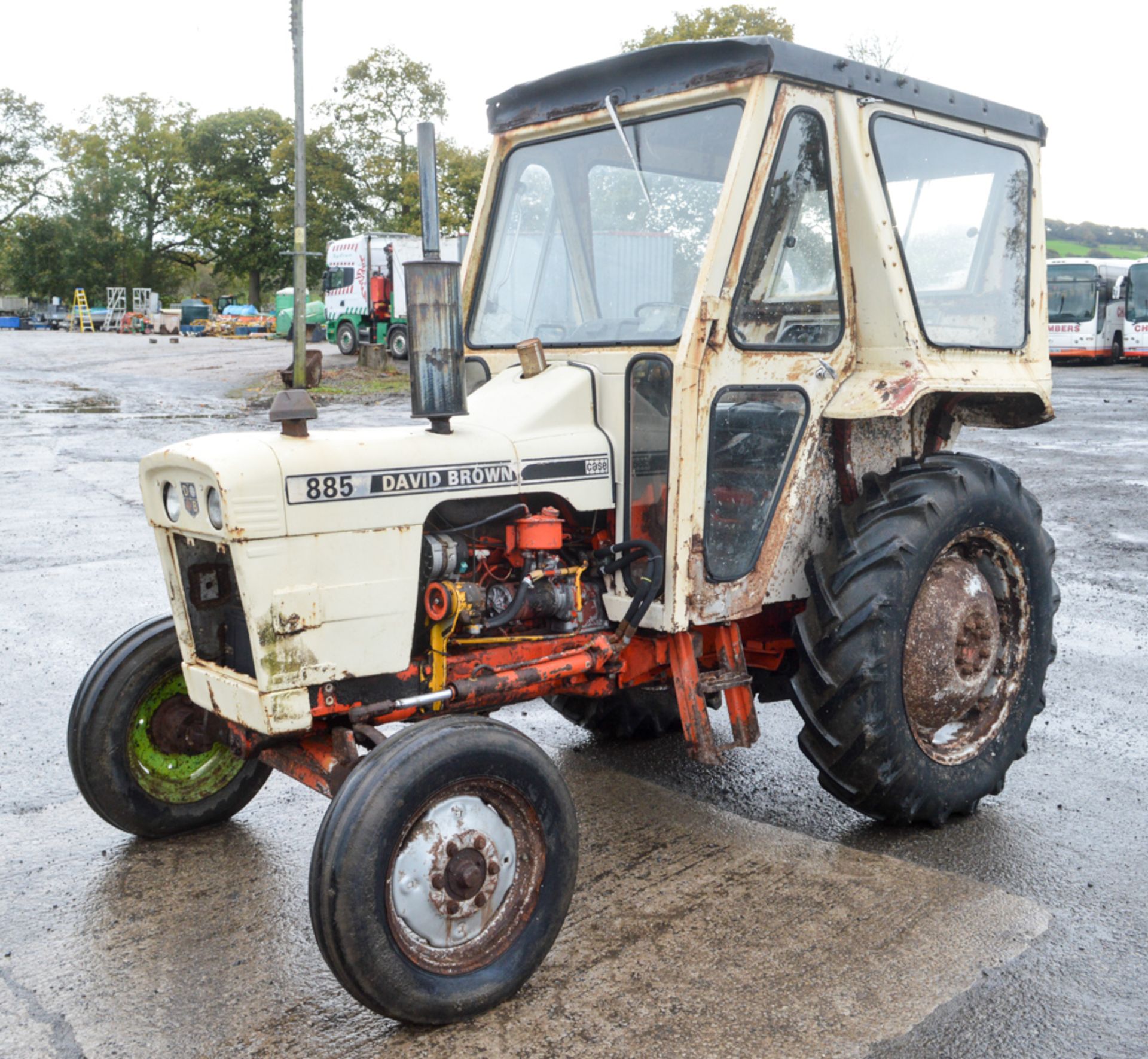 David Brown 885 diesel tractor Registration Number: LSW 994R Date of Registration: 07/09/1976