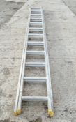 2 stage aluminium ladder 18066