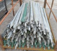 Approximately 500 - 2.0 metre palisade fencing pales