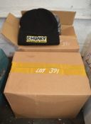 2 - boxes of 'Chunky' branded beanie hats