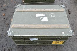 Aluminium shipping box (Ex MOD) Dimensions: 77cm L x 57cm W x 30cm D