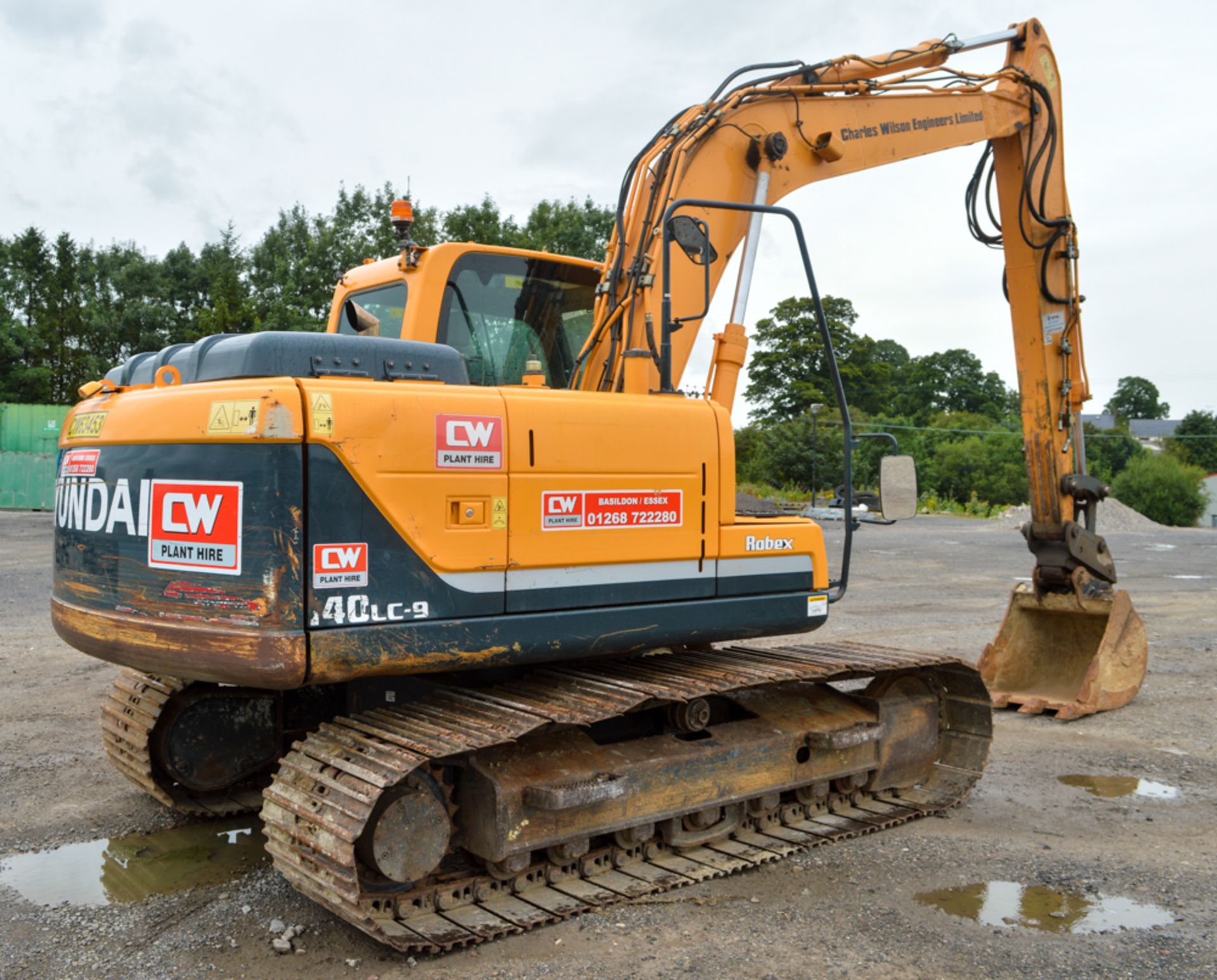 Hyundai Robex 140 LC-9 14 tonne steel tracked excavator Year: 2013 S/N: 0000625 Recorded Hours: 2980 - Image 3 of 12