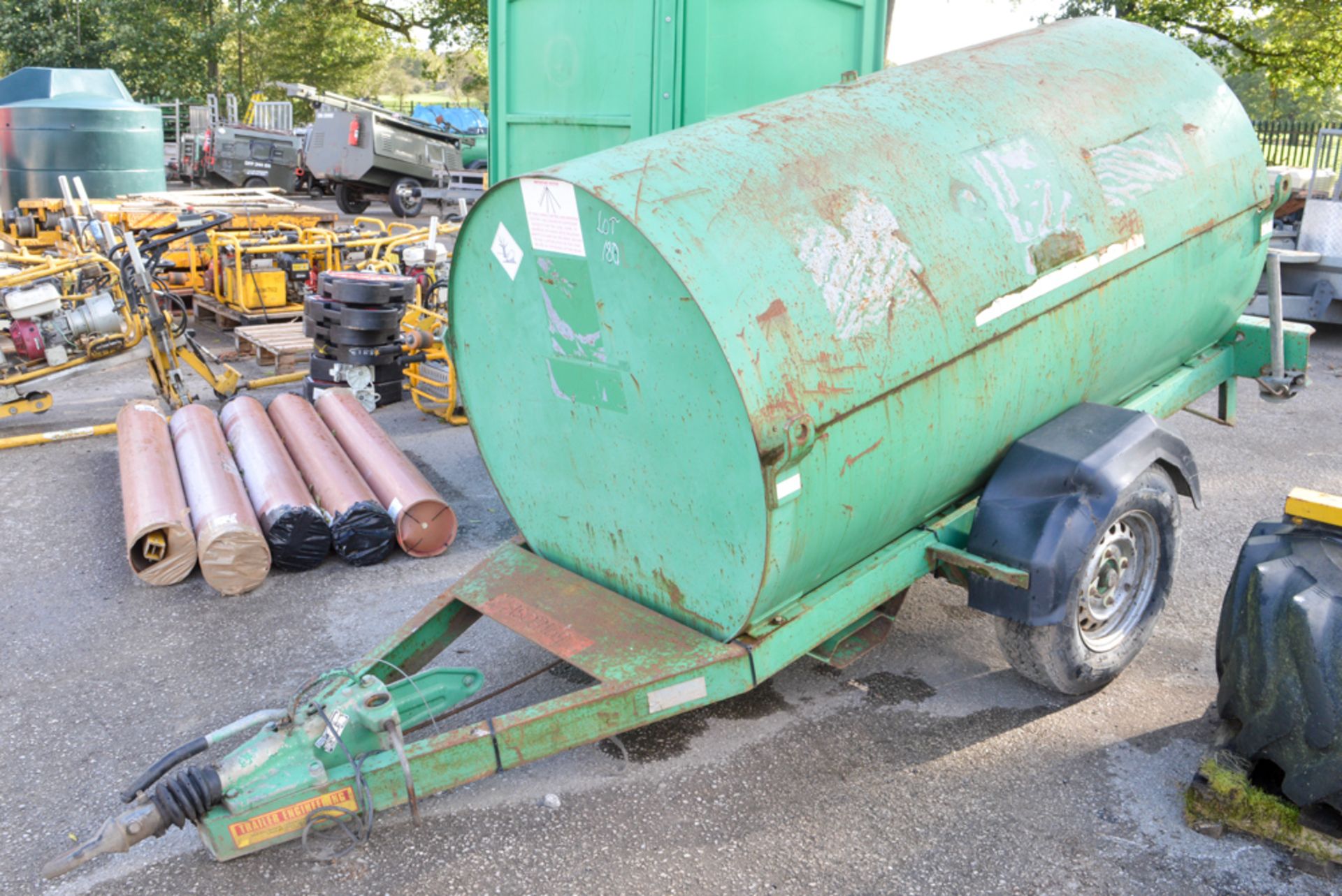 Trailer Engineering 250 gallon fast tow bunded fuel bowser c/w manual pump, delivery hose & nozzle