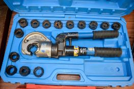 Cembre hand hydraulic crimping tool c/w carry case & dies HCC005H