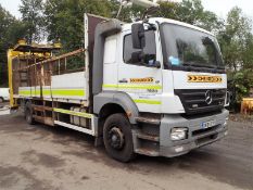 Mercedes Benz 1823 18 tonne flat bed impact protection lorry Registration Number: DK05 EVY Date of