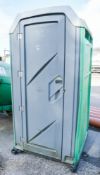 Plastic portable toilet unit