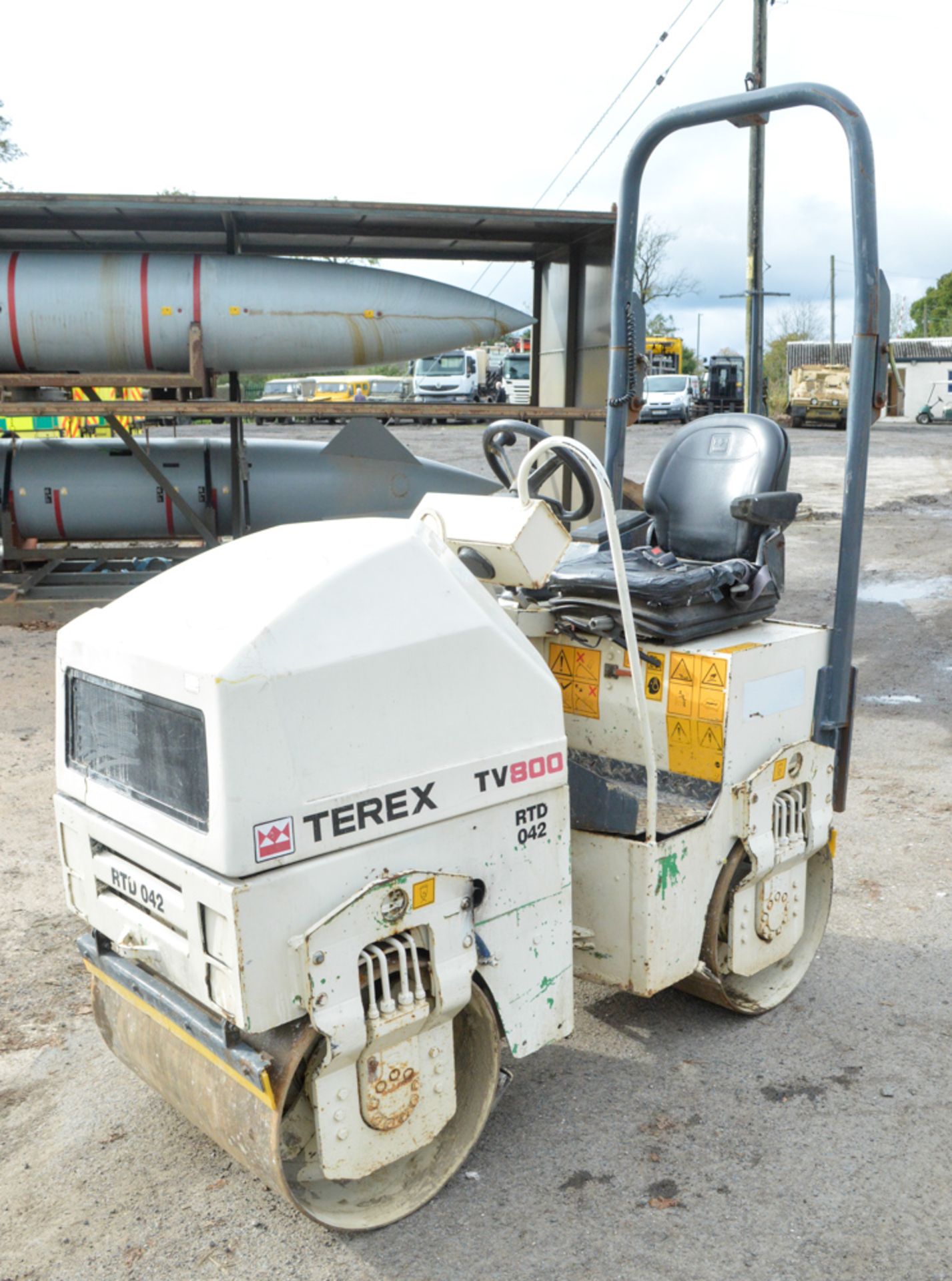 Benford Terex TV800 double drum ride on roller Year: 2007 S/N: E710HU204 Recorded Hours: 320 RTD042