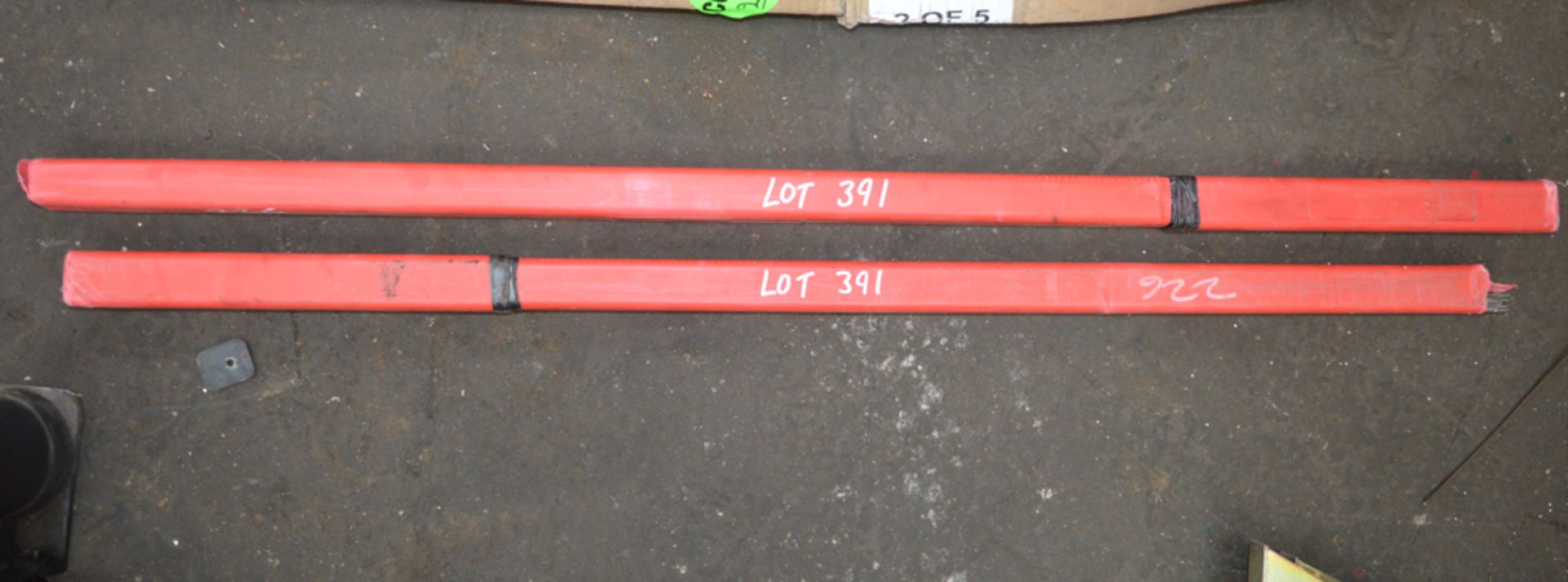 2 - tubes of welding rods